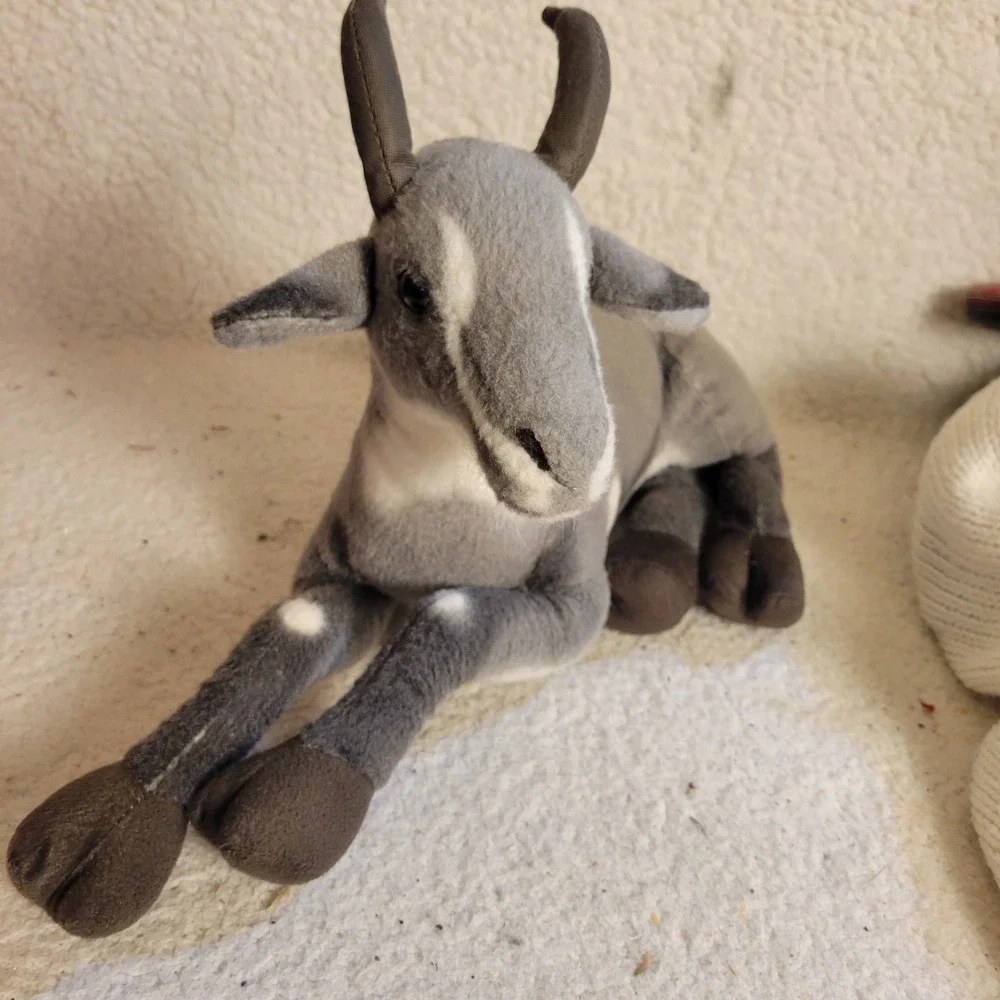Tiger Tale Toys Mountain Goat Plush Kids 21in Gray Good Realistic Stuffed Animal